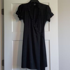XOXO Black Medium Wrap Dress